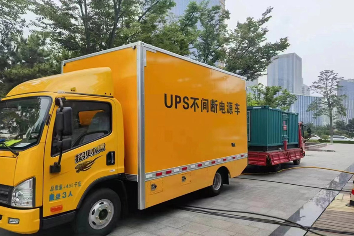 婺源发电机租赁施工现场